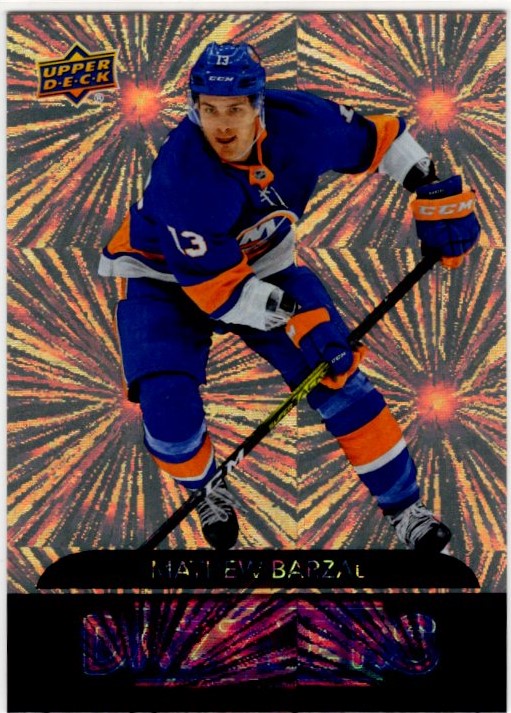 Matthew Barzal 2020-21 Upper Deck Series 1 Dazzlers Orange Card #DZ-28