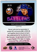 Matthew Barzal 2020-21 Upper Deck Series 1 Dazzlers Orange Card #DZ-28