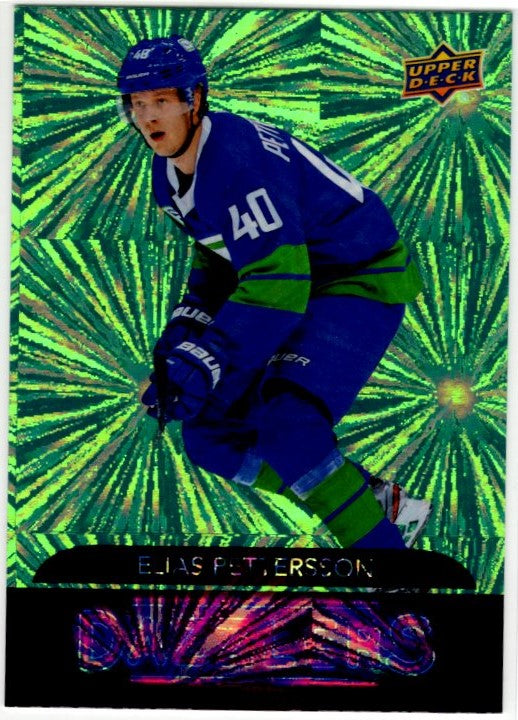 Elias Pettersson 2020-21 Upper Deck Series 1 Dazzlers Green Card #DZ-43