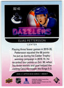 Elias Pettersson 2020-21 Upper Deck Series 1 Dazzlers Green Card #DZ-43