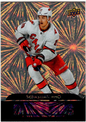Sebastion Aho 2020-21 Upper Deck Series 1 Dazzlers Orange Card #DZ-9