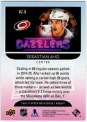 Sebastion Aho 2020-21 Upper Deck Series 1 Dazzlers Orange Card #DZ-9