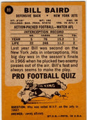 Bill Baird 1967 Topps Card #89