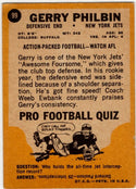 Gerry Philbin 1967 Topps Card #99