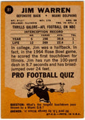 Jim Warren 1967 Topps Card #81