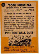 Tom Nomina 1967 Topps Card #86