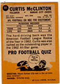 Curtis McClinton 1967 Topps Card #64