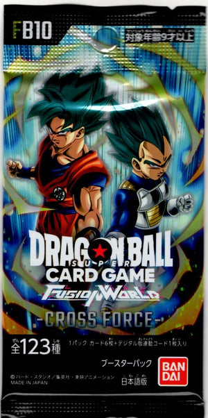 Dragon Ball Super Fusion World Cross Force (FB10) Japanese 3 Packs for $25