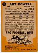 Art Powell 1967 Topps Card #17