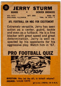 Jerry Sturm 1967 Topps Card #39