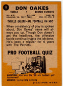 Don Oakes 1967 Topps Card #8