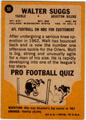 Walter Suggs 1967 Topps Card #55