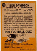 Ben Davidson 1967 Topps Card #116
