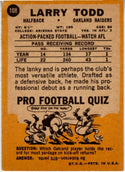 Larry Todd 1967 Topps Card #108