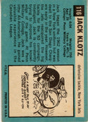 Jack Klotz 1964 Topps Card #116