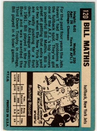 Bill Mathis 1964 Topps Card #120