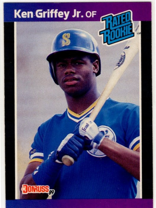 Ken Griffey Jr 1989 Donruss Rate Rookie Card #33