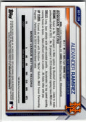 Alexander Ramirez 2021 Bowman Chrome Prospect 1st Bowman Green Ice Cracked Refractor Card #BCP-208 093/125