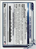 Carlos Colemenarez 2021 Bowman Chrome Prospect 1st Bowman Orange Ice Cracked Refractor Card #BCP-238 07/75