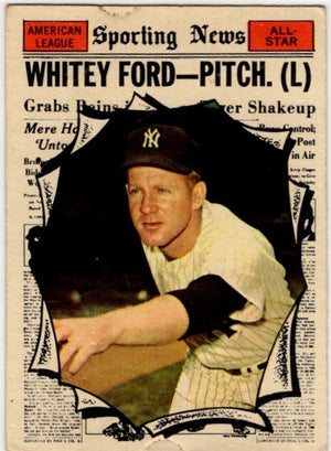 Whitey Ford 1961 Topps High # All-Star Card #586