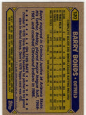 Barry Bond 1987 Topps Card #320