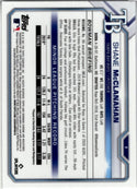 Shane McClanahan 2021 Bowman Chrome Sapphire Blue Cracked Ice RC Card #8