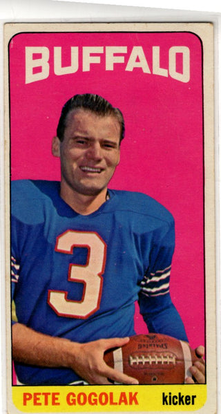 Pete Gogolak 1965 Topps Card #30