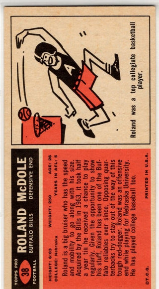 Roland McDole 1965 Topps Card #38