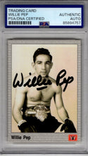 Willie Pep 1991 Authentic Autograph PSA/DNA Certified