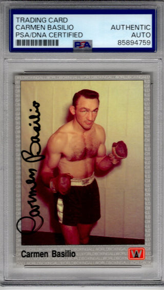 Carmen Basilio 1991 Authentic Autograph PSA/DNA Certified