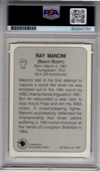 Ray Mancini 1991 Authentic Autograph PSA/DNA Certified