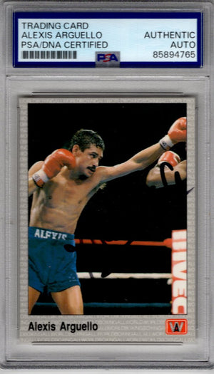 Alexis Arguello Authentic Autograph PSA/DNA Certified