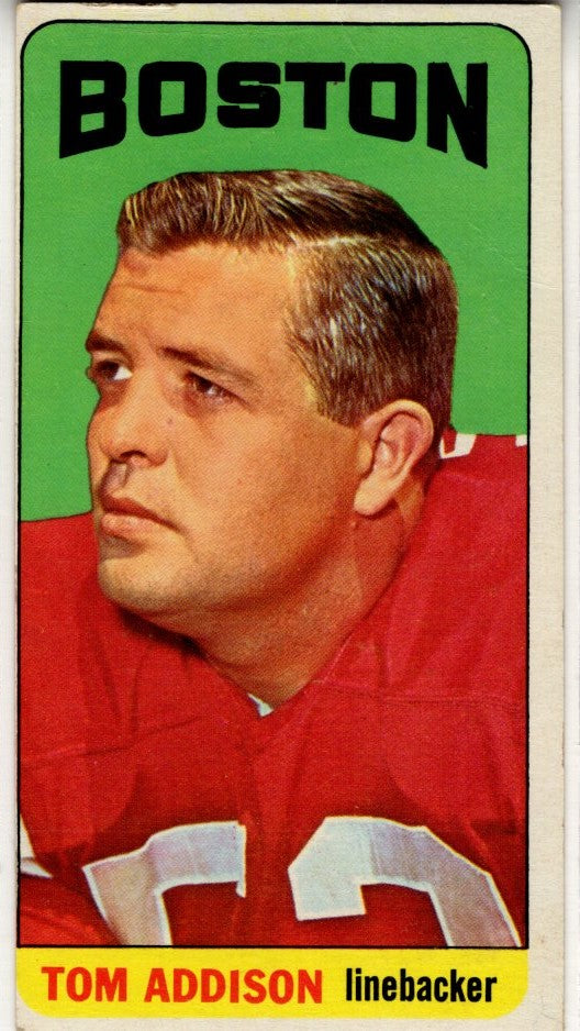 Tom Addison 1965 Topps Card #1