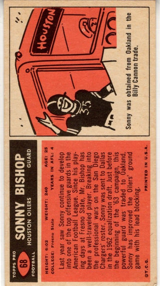 Sonny Bishop 1965 Topps Card #68