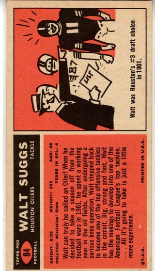 Walt Suggs 1965 Topps Card #84