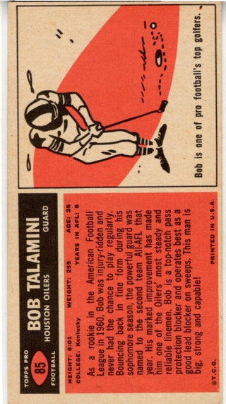 Bob Talamini 1965 Topps Card #85