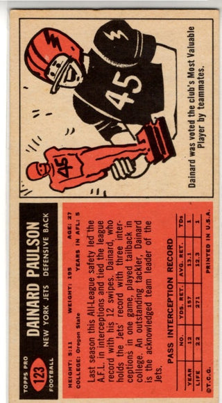 Dainard Paulson 1965 Topps Card #123