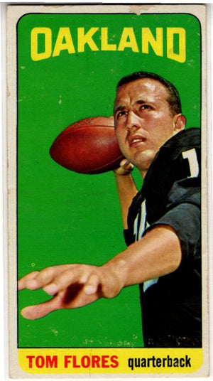 Tom Flores 1965 Topps Card #139 Damaged