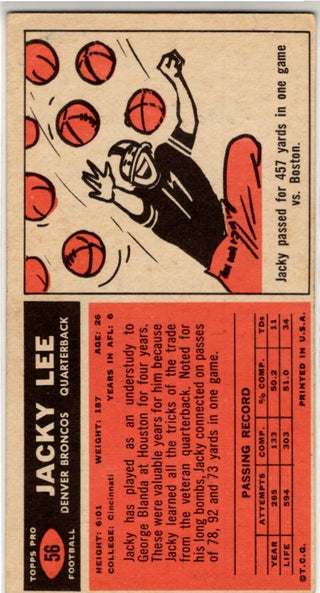 Jacky Lee 1965 Topps Card #56