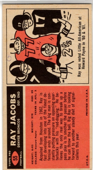 Ray Jacobs 1965 Topps Card #55