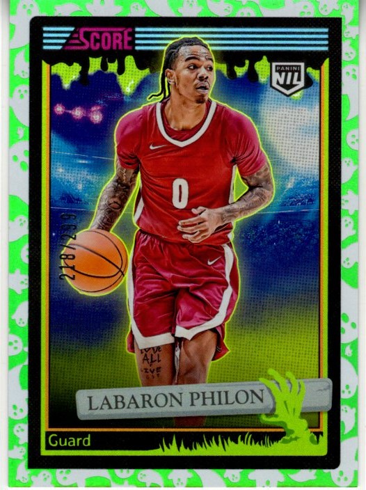 Labaron Philon 2026 Panini Score A Treat Green Bat Parallel Card #27 218/299