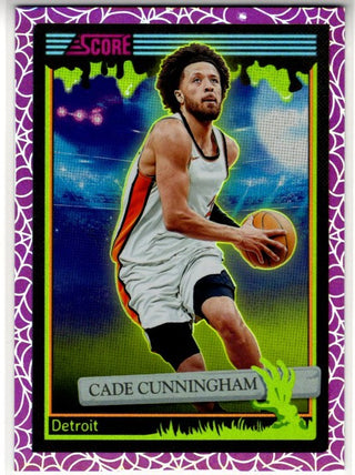 Cade Cunningham 2026 Panini Score A Treat Purple Web Foil Card #47