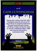 Cade Cunningham 2026 Panini Score A Treat Purple Web Foil Card #47