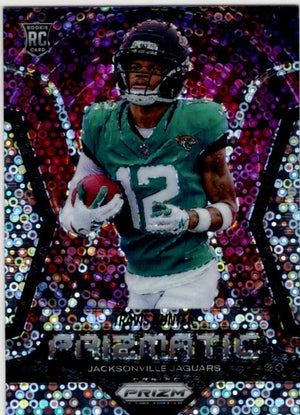 Travis Hunter 2025 Panini Prizmatic Disco Prizm RC Card #12