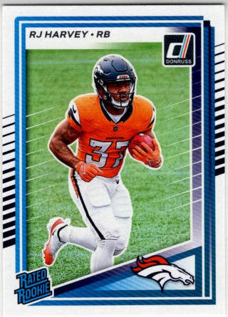 RJ Harvey 2025 Panini Donruss Rated Rookie Card #312