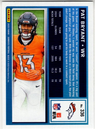 Pat Bryant 2025 Panini Donruss Rated Rookie Card #336