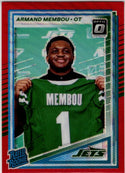 Armand Membou 2025 Panini Donruss Optic Rated Rookie Red Wave Prizm Card #358