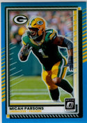 Micah Parsons 2025 Panini Donruss Optic Blue Prizm Card #85 145/399