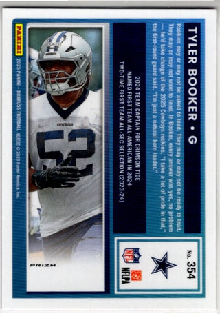 Tyler Booker 2025 Panini Donruss Rated Rookie Pink Prizm Card #354