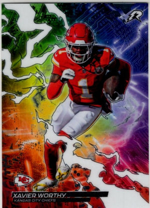 Xavier Worthy 2025 Topps Resurgence Circuit Breakers Card #CB-8